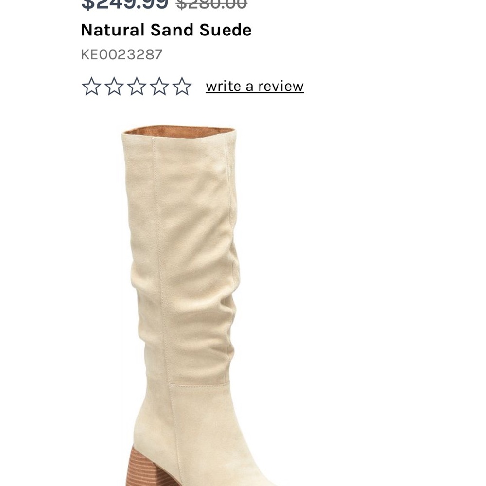 Natural Sand Suede Women's Boots